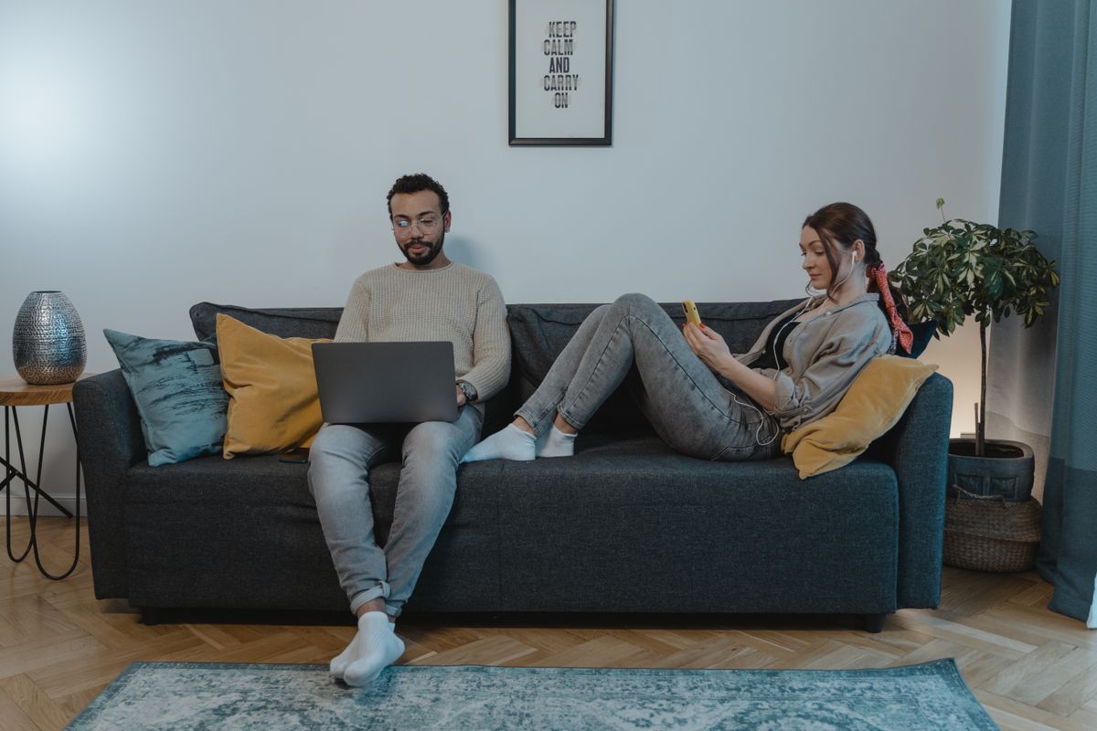 People spending time with videos on their devices